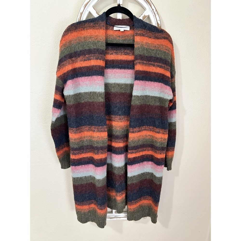 Adyson Parker LARGE mutli color longline open front alpaca wool blend cardigan